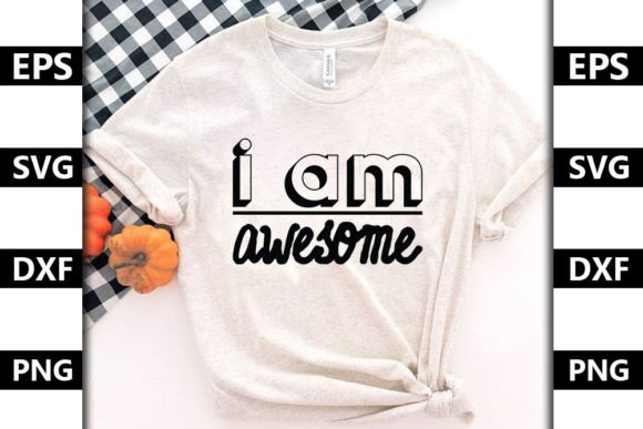 Autism Quote SVG Design,i Am Awesome