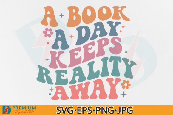 Review: Book Quote SVG, Reading Retro Book Lover